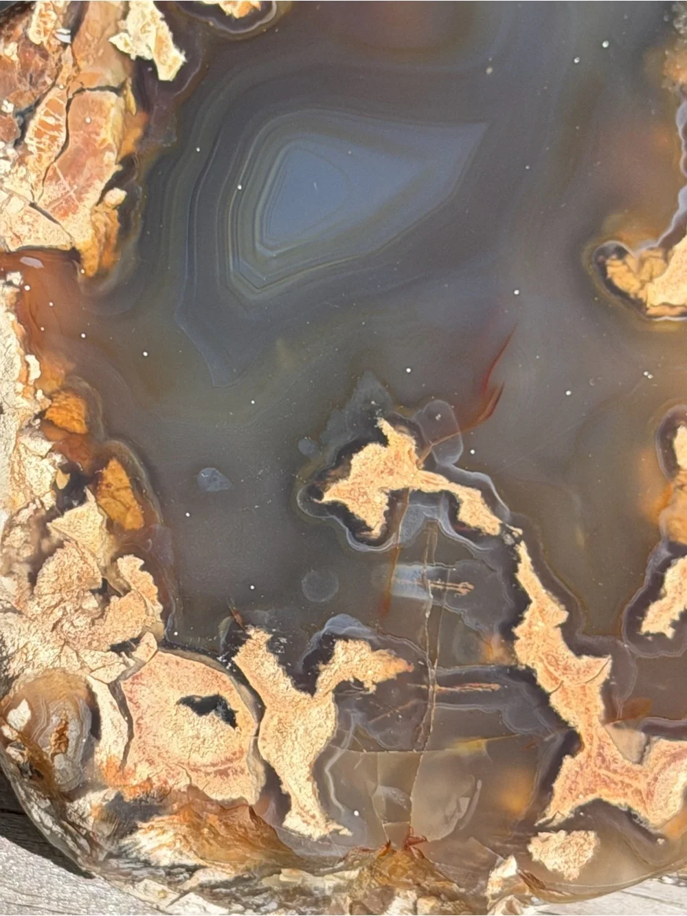 Large Polished Agate with Display Stand